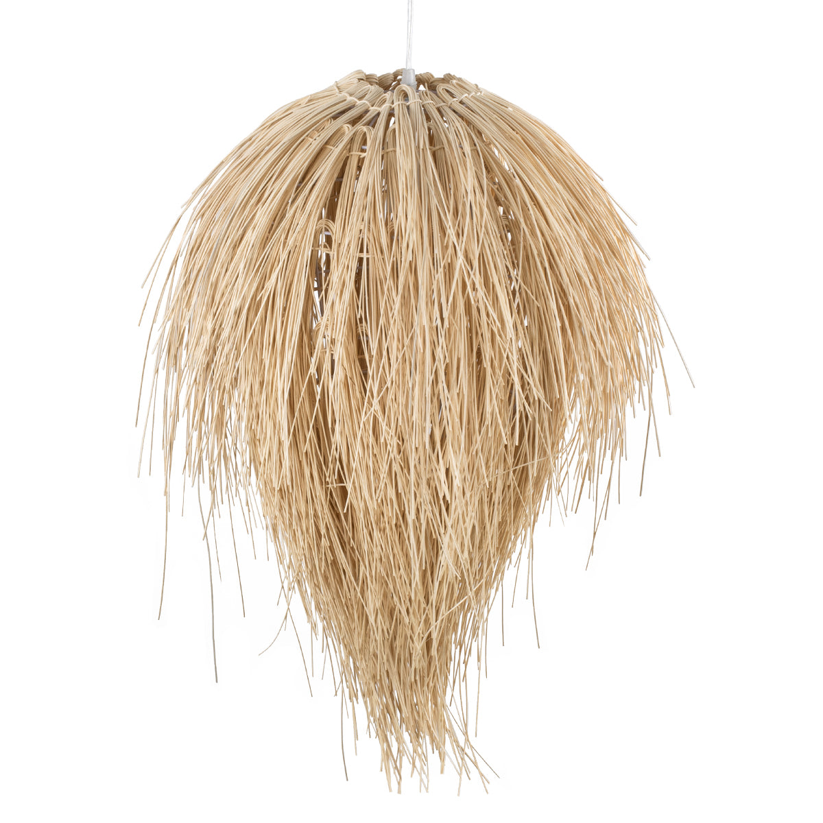 GLOBOSTAR® ARCHIPELAGO 01749 Boho Κρεμαστό Φωτιστικό Οροφής με Ντουί 1 x E27 AC 220-240V IP20 - Μπεζ - Μ40 x Π40 x Υ63cm - ledmania.gr