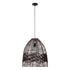 GloboStar® ALOHA 01752 Boho Κρεμαστό Φωτιστικό Καμπάνα Μονόφωτο 1 x E27 IP20 Καφέ Σχοινί - Μ43 x Π43 x Y46cm - ledmania.gr
