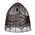 GloboStar® ALOHA 01752 Boho Κρεμαστό Φωτιστικό Καμπάνα Μονόφωτο 1 x E27 IP20 Καφέ Σχοινί - Μ43 x Π43 x Y46cm - ledmania.gr