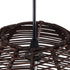 GloboStar® ALOHA 01752 Boho Κρεμαστό Φωτιστικό Καμπάνα Μονόφωτο 1 x E27 IP20 Καφέ Σχοινί - Μ43 x Π43 x Y46cm - ledmania.gr