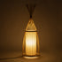 GLOBOSTAR® AZORES 01753 Boho Επιδαπέδιο Φωτιστικό με Ντουί 1 x E27 AC 220-240V IP20 - Μπεζ - Μ30 x Π30 x Υ90cm - ledmania.gr