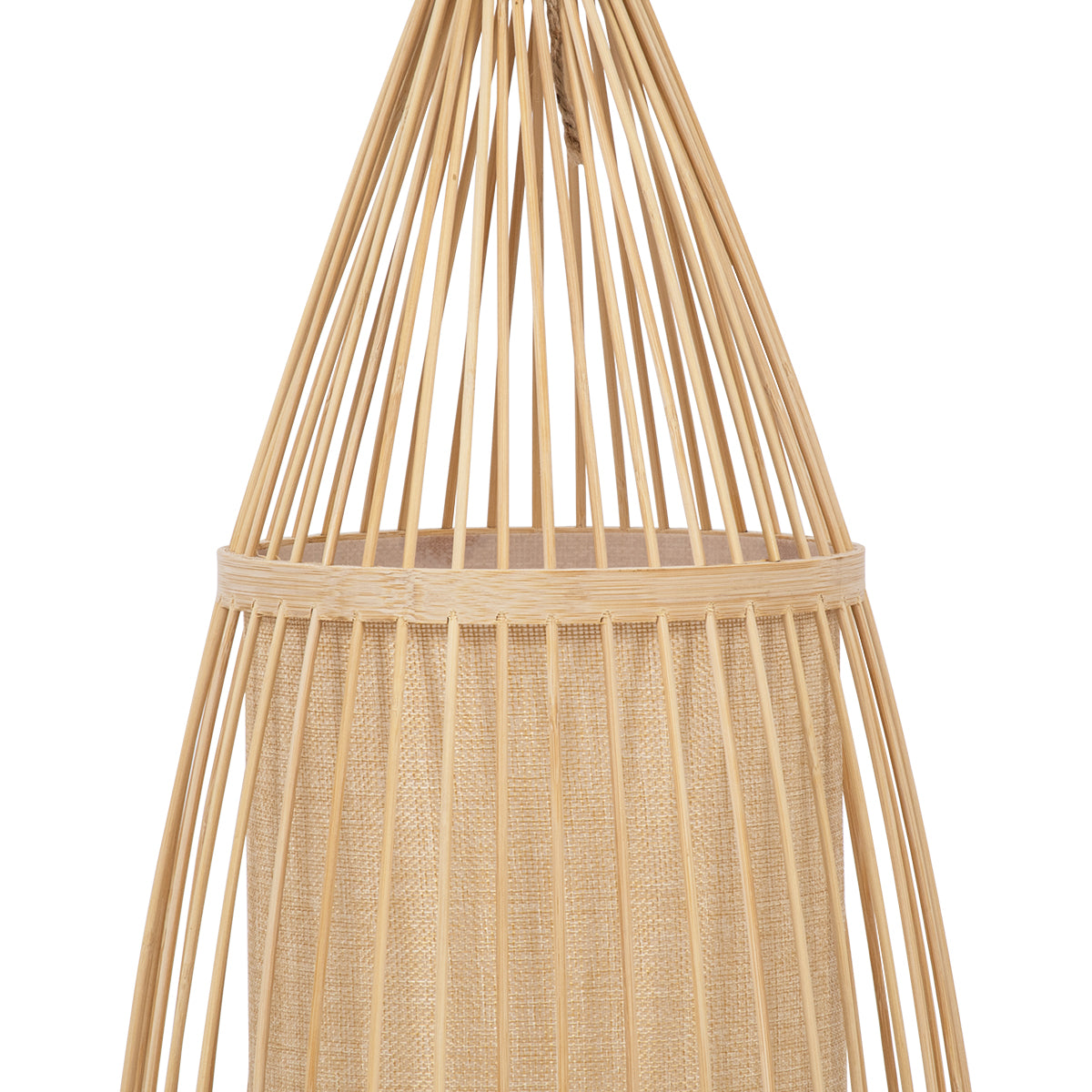 GLOBOSTAR® AZORES 01753 Boho Επιδαπέδιο Φωτιστικό με Ντουί 1 x E27 AC 220-240V IP20 - Μπεζ - Μ30 x Π30 x Υ90cm - ledmania.gr