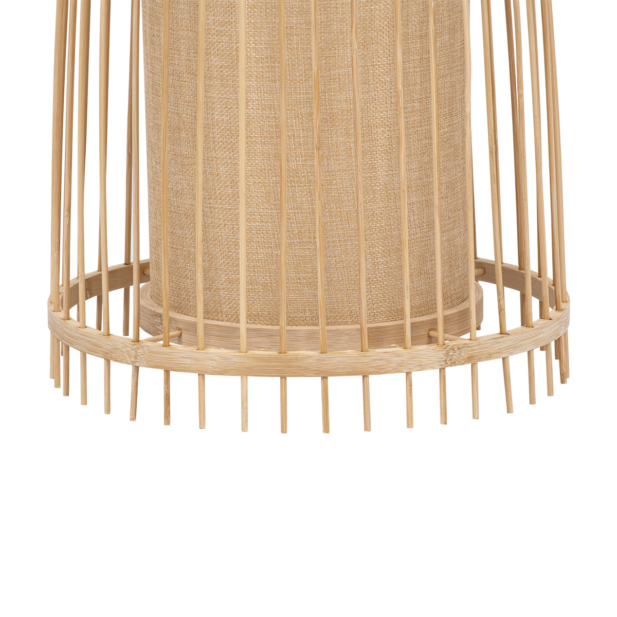 GLOBOSTAR® AZORES 01753 Boho Επιδαπέδιο Φωτιστικό με Ντουί 1 x E27 AC 220-240V IP20 - Μπεζ - Μ30 x Π30 x Υ90cm - ledmania.gr