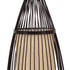 GloboStar® AZORES 01754 Boho Επιδαπέδιο Φωτιστικό Μονόφωτο 1 x E27 IP20 Καφέ & Μπεζ Ξύλο - Μ30 x Π30 x Υ90cm - ledmania.gr