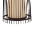 GloboStar® AZORES 01754 Boho Επιδαπέδιο Φωτιστικό Μονόφωτο 1 x E27 IP20 Καφέ & Μπεζ Ξύλο - Μ30 x Π30 x Υ90cm - ledmania.gr