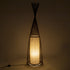 GloboStar® AZORES 01756 Boho Επιδαπέδιο Φωτιστικό Μονόφωτο 1 x E27 IP20 Καφέ & Μπεζ Ξύλο - Μ40 x Π40 x Υ150cm - ledmania.gr