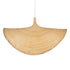 GloboStar® CUBA 01769 Boho Κρεμαστό Φωτιστικό Ανάρτηση Μονόφωτο 1 x E27 IP20 Μπεζ Ξύλο - Μ100 x Π100 x Υ55cm - ledmania.gr