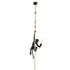 GLOBOSTAR® APES 01801 Μοντέρνο Κρεμαστό Φωτιστικό Οροφής με Ντουί 1 x E27 AC 220-240V IP20 - Μαύρο & Μπεζ - Μ26 x Π28 x Υ69cm - ledmania.gr