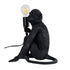 GloboStar® APES 01807 Μοντέρνο Επιτραπέζιο Φωτιστικό Πορτατίφ Μονόφωτο 1 x E27 IP20 Μαύρο Πλαστικό - Μ30 x Π27 x Υ30cm - ledmania.gr