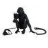 GloboStar® APES 01807 Μοντέρνο Επιτραπέζιο Φωτιστικό Πορτατίφ Μονόφωτο 1 x E27 IP20 Μαύρο Πλαστικό - Μ30 x Π27 x Υ30cm - ledmania.gr