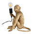 GLOBOSTAR® APES 01809 Μοντέρνο Επιτραπέζιο Φωτιστικό Πορτατίφ με Ντουί 1 x E27 AC 220-240V IP20 - Χρυσό - Μ30 x Π27 x Υ30cm - ledmania.gr