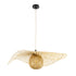 GLOBOSTAR® CINNABAR 01837 Boho Κρεμαστό Φωτιστικό Οροφής με Ντουί 1 x E27 AC 220-240V IP20 - Μπεζ - Μ75 x Π75 x Υ21cm