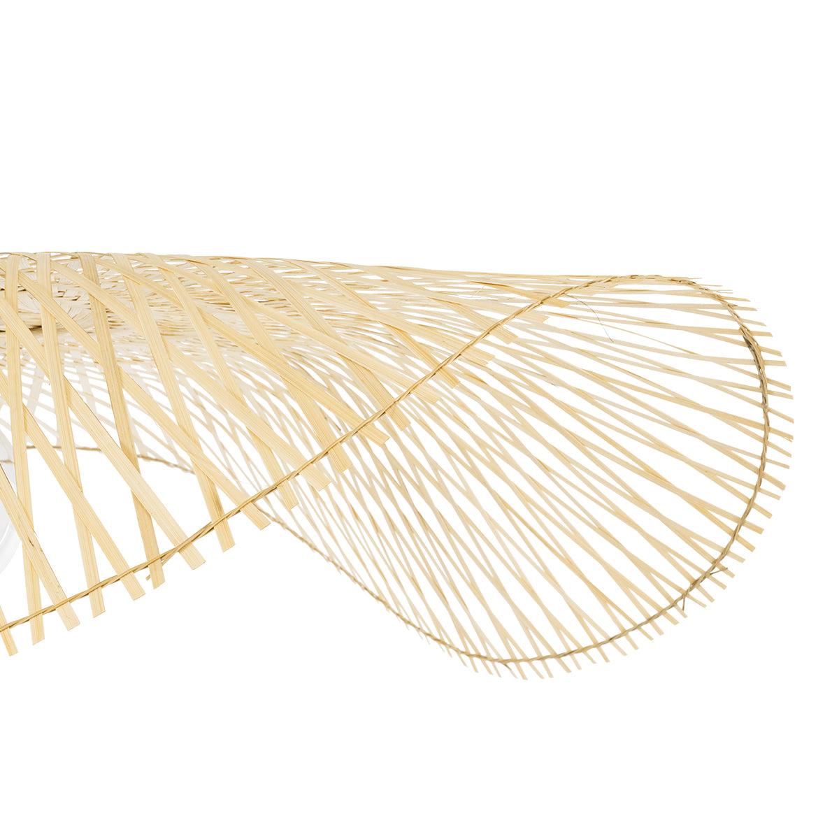 GLOBOSTAR® MELEMELE 01842 Boho Κρεμαστό Φωτιστικό Οροφής με Ντουί 1 x E27 AC 220-240V IP20 - Μπεζ - Μ100 x Π100 x Υ12cm
