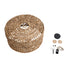 GloboStar® MANGATA 01849 Boho Κρεμαστό Φωτιστικό Καμπάνα Μονόφωτο 1 x E27 IP20 Καφέ Ξύλο - Μ60 x Π60 x Υ28cm - ledmania.gr