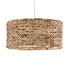 GloboStar® MANGATA 01849 Boho Κρεμαστό Φωτιστικό Καμπάνα Μονόφωτο 1 x E27 IP20 Καφέ Ξύλο - Μ60 x Π60 x Υ28cm - ledmania.gr