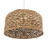 GloboStar® MANGATA 01849 Boho Κρεμαστό Φωτιστικό Καμπάνα Μονόφωτο 1 x E27 IP20 Καφέ Ξύλο - Μ60 x Π60 x Υ28cm - ledmania.gr