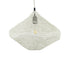 GloboStar® KENTUCKY 01862 Vintage Κρεμαστό Φωτιστικό Οροφής Μονόφωτο 1 x E27 AC220-240V IP20 - Φ40 x Υ30cm - Μπεζ Εκρού Μεταλλικό Πλέγμα - 5 Χρόνια Εγγύηση - ledmania.gr