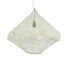 GloboStar® KENTUCKY 01865 Vintage Κρεμαστό Φωτιστικό Οροφής Μονόφωτο 1 x E27 AC220-240V IP20 - Φ60 x Υ50cm - Μπεζ Εκρού Μεταλλικό Πλέγμα - 5 Χρόνια Εγγύηση - ledmania.gr