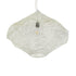 GloboStar® KENTUCKY 01865 Vintage Κρεμαστό Φωτιστικό Οροφής Μονόφωτο 1 x E27 AC220-240V IP20 - Φ60 x Υ50cm - Μπεζ Εκρού Μεταλλικό Πλέγμα - 5 Χρόνια Εγγύηση - ledmania.gr