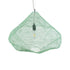 GloboStar® KENTUCKY 01866 Vintage Κρεμαστό Φωτιστικό Οροφής Μονόφωτο 1 x E27 AC220-240V IP20 - Φ60 x Υ50cm - Apple Green Μεταλλικό Πλέγμα - 5 Χρόνια Εγγύηση - ledmania.gr