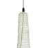 GloboStar® KENTUCKY 01874 Vintage Κρεμαστό Φωτιστικό Οροφής Μονόφωτο 1 x E27 AC220-240V IP20 - Φ50 x Υ90cm - Μπεζ Εκρού Μεταλλικό Πλέγμα - 5 Χρόνια Εγγύηση - ledmania.gr