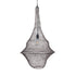 GloboStar® KENTUCKY 01875 Vintage Κρεμαστό Φωτιστικό Οροφής Μονόφωτο 1 x E27 AC220-240V IP20 - Φ50 x Υ90cm - Σκούρο Καφέ Μεταλλικό Πλέγμα - 5 Χρόνια Εγγύηση - ledmania.gr