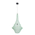 GloboStar® KENTUCKY 01876 Vintage Κρεμαστό Φωτιστικό Οροφής Μονόφωτο 1 x E27 AC220-240V IP20 - Φ50 x Υ90cm - Τιρκουάζ Μεταλλικό Πλέγμα - 5 Χρόνια Εγγύηση - ledmania.gr