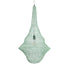 GloboStar® KENTUCKY 01876 Vintage Κρεμαστό Φωτιστικό Οροφής Μονόφωτο 1 x E27 AC220-240V IP20 - Φ50 x Υ90cm - Τιρκουάζ Μεταλλικό Πλέγμα - 5 Χρόνια Εγγύηση - ledmania.gr