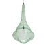 GloboStar® KENTUCKY 01876 Vintage Κρεμαστό Φωτιστικό Οροφής Μονόφωτο 1 x E27 AC220-240V IP20 - Φ50 x Υ90cm - Τιρκουάζ Μεταλλικό Πλέγμα - 5 Χρόνια Εγγύηση - ledmania.gr