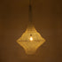 GloboStar® KENTUCKY 01877 Vintage Κρεμαστό Φωτιστικό Οροφής Μονόφωτο 1 x E27 AC220-240V IP20 - Φ80 x Υ140cm - Μπεζ Εκρού Μεταλλικό Πλέγμα - 5 Χρόνια Εγγύηση - ledmania.gr