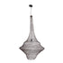 GloboStar® KENTUCKY 01878 Vintage Κρεμαστό Φωτιστικό Οροφής Μονόφωτο 1 x E27 AC220-240V IP20 - Φ80 x Υ140cm - Σκούρο Καφέ Μεταλλικό Πλέγμα - 5 Χρόνια Εγγύηση - ledmania.gr