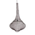 GloboStar® KENTUCKY 01878 Vintage Κρεμαστό Φωτιστικό Οροφής Μονόφωτο 1 x E27 AC220-240V IP20 - Φ80 x Υ140cm - Σκούρο Καφέ Μεταλλικό Πλέγμα - 5 Χρόνια Εγγύηση - ledmania.gr