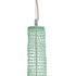 GloboStar® KENTUCKY 01879 Vintage Κρεμαστό Φωτιστικό Οροφής Μονόφωτο 1 x E27 AC220-240V IP20 - Φ80 x Υ140cm - Τιρκουάζ Μεταλλικό Πλέγμα - 5 Χρόνια Εγγύηση - ledmania.gr