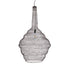 GloboStar® KENTUCKY 01884 Vintage Κρεμαστό Φωτιστικό Οροφής Μονόφωτο 1 x E27 AC220-240V IP20 - Φ60 x Υ90cm - Σκούρο Καφέ Μεταλλικό Πλέγμα - 5 Χρόνια Εγγύηση - ledmania.gr