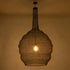 GloboStar® KENTUCKY 01887 Vintage Κρεμαστό Φωτιστικό Οροφής Μονόφωτο 1 x E27 AC220-240V IP20 - Φ90 x Υ110cm - Σκούρο Καφέ Μεταλλικό Πλέγμα - ledmania.gr