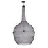 GloboStar® KENTUCKY 01887 Vintage Κρεμαστό Φωτιστικό Οροφής Μονόφωτο 1 x E27 AC220-240V IP20 - Φ90 x Υ110cm - Σκούρο Καφέ Μεταλλικό Πλέγμα - ledmania.gr