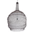 GloboStar® KENTUCKY 01887 Vintage Κρεμαστό Φωτιστικό Οροφής Μονόφωτο 1 x E27 AC220-240V IP20 - Φ90 x Υ110cm - Σκούρο Καφέ Μεταλλικό Πλέγμα - ledmania.gr