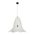 GloboStar® KENTUCKY 01892 Vintage Κρεμαστό Φωτιστικό Πλέγμα Μονόφωτο 1 x E27 IP20 Λευκό Μέταλλο - Μ60 x Π60 x Υ52cm - ledmania.gr
