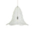 GloboStar® KENTUCKY 01892 Vintage Κρεμαστό Φωτιστικό Πλέγμα Μονόφωτο 1 x E27 IP20 Λευκό Μέταλλο - Μ60 x Π60 x Υ52cm - ledmania.gr