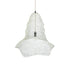 GloboStar® KENTUCKY 01892 Vintage Κρεμαστό Φωτιστικό Πλέγμα Μονόφωτο 1 x E27 IP20 Λευκό Μέταλλο - Μ60 x Π60 x Υ52cm - ledmania.gr