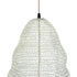 GloboStar® KENTUCKY 01892 Vintage Κρεμαστό Φωτιστικό Πλέγμα Μονόφωτο 1 x E27 IP20 Λευκό Μέταλλο - Μ60 x Π60 x Υ52cm - ledmania.gr