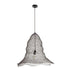 GloboStar® KENTUCKY 01893 Vintage Κρεμαστό Φωτιστικό Πλέγμα Μονόφωτο 1 x E27 IP20 Καφέ Μέταλλο - Μ60 x Π60 x Υ52cm - ledmania.gr