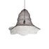 GloboStar® KENTUCKY 01893 Vintage Κρεμαστό Φωτιστικό Πλέγμα Μονόφωτο 1 x E27 IP20 Καφέ Μέταλλο - Μ60 x Π60 x Υ52cm - ledmania.gr