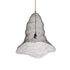 GloboStar® KENTUCKY 01893 Vintage Κρεμαστό Φωτιστικό Πλέγμα Μονόφωτο 1 x E27 IP20 Καφέ Μέταλλο - Μ60 x Π60 x Υ52cm - ledmania.gr