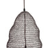 GloboStar® KENTUCKY 01893 Vintage Κρεμαστό Φωτιστικό Πλέγμα Μονόφωτο 1 x E27 IP20 Καφέ Μέταλλο - Μ60 x Π60 x Υ52cm - ledmania.gr