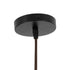 GloboStar® KENTUCKY 01893 Vintage Κρεμαστό Φωτιστικό Πλέγμα Μονόφωτο 1 x E27 IP20 Καφέ Μέταλλο - Μ60 x Π60 x Υ52cm - ledmania.gr