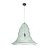 GloboStar® KENTUCKY 01894 Vintage Κρεμαστό Φωτιστικό Πλέγμα Μονόφωτο 1 x E27 IP20 Τιρκουάζ Μέταλλο - Μ60 x Π60 x Υ52cm - ledmania.gr