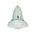 GloboStar® KENTUCKY 01894 Vintage Κρεμαστό Φωτιστικό Πλέγμα Μονόφωτο 1 x E27 IP20 Τιρκουάζ Μέταλλο - Μ60 x Π60 x Υ52cm - ledmania.gr