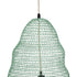 GloboStar® KENTUCKY 01894 Vintage Κρεμαστό Φωτιστικό Πλέγμα Μονόφωτο 1 x E27 IP20 Τιρκουάζ Μέταλλο - Μ60 x Π60 x Υ52cm - ledmania.gr