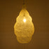 GloboStar® KENTUCKY 01895 Vintage Κρεμαστό Φωτιστικό Οροφής Μονόφωτο 1 x E27 AC220-240V IP20 - Φ40 x Υ70cm - Μπεζ Εκρού Μεταλλικό Πλέγμα - 5 Χρόνια Εγγύηση - ledmania.gr